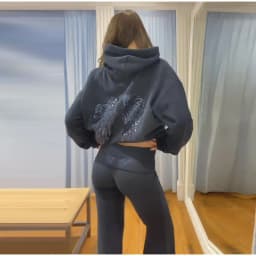 Sequins Wings Hooded Sweatshirt Women's Casual Full Sleeve Hoodies Female Top 2025 Autumn And Winter New Ladies Loose Streetwear