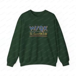 WSQK The Squawk 94.5 FM Radio Sweatshirt Wsqk Unisex Sweatshirts Vintage Sci-fi Crewneck 80s Nostalgic Sweater Retro Shirt Gift