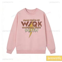 WSQK The Squawk 94.5 FM Radio Sweatshirt Wsqk Unisex Sweatshirts Vintage Sci-fi Crewneck 80s Nostalgic Sweater Retro Shirt Gift