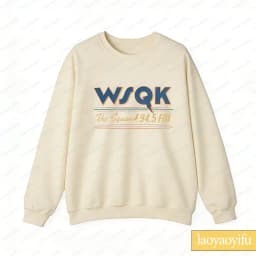 WSQK The Squawk 94.5 FM Radio Sweatshirt Wsqk Unisex Sweatshirts Vintage Sci-fi Crewneck 80s Nostalgic Sweater Retro Shirt Gift