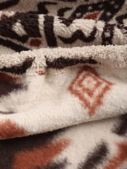 Ms Aztec National Printing Ultra-Fine Austrian Fleece Sweater Zipper Lady