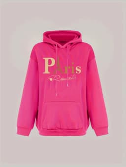 Paris Loose Sweatshirt Casual Long Sleeve Women Autumn and Winter Comfortable Pullover Crewneck Loose Female Clothes