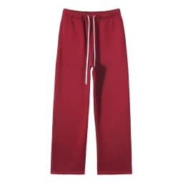 Custom LOGO men's new plush hooded straight leg wide leg zippered sports jogging pants set 350G high-quality sports jogging
