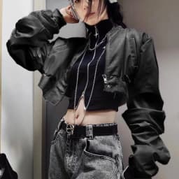 Spicy Girl American Retro Spring and Autumn Jacket Women's Coat Y2K Retro Trend Versatile Women's Top Korean Sweet Cool Style