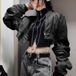 Spicy Girl American Retro Spring and Autumn Jacket Women's Coat Y2K Retro Trend Versatile Women's Top Korean Sweet Cool Style