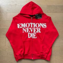 Mixed Emotion Zipper Hoodie Thin 100% Cotton Diamond Pattern Casual Streetwear Sweatshirt Mixed Emotion Jacket Pants