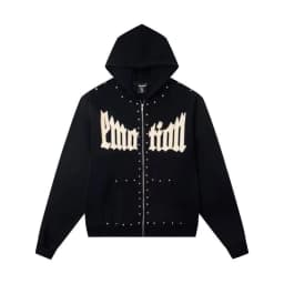 Mixed Emotion Zipper Hoodie Thin 100% Cotton Diamond Pattern Casual Streetwear Sweatshirt Mixed Emotion Jacket Pants