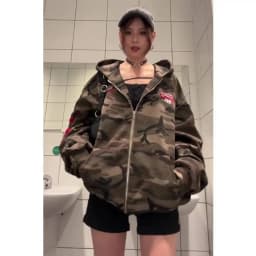 Unsiex Camouflage Hoodies 2025 Autumn Winter New Women's Style Retro Camo Hoodie Street Trend Loose Versatile Outerwear Top
