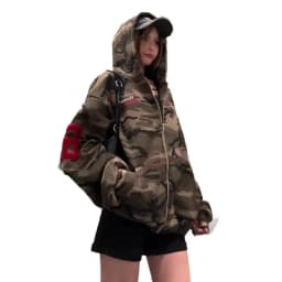 Unsiex Camouflage Hoodies 2025 Autumn Winter New Women's Style Retro Camo Hoodie Street Trend Loose Versatile Outerwear Top