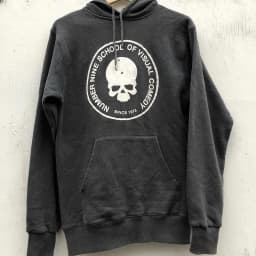 Street Dark Punk Washed Hoodie Couple's Hip Hop Hooded Sweatshirt Street Style Retro Long Sleeve Thin Chemical Fiber Fabric