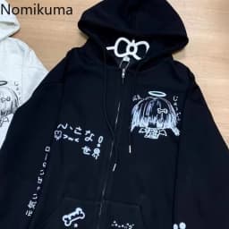 Zip Up Hoodie Jackets Japanese Sweatshirts Preppy Style 2025 Ropa Mujer Hooded Cartoon Zipper Casual Fashion Hoodies Y2k Tops