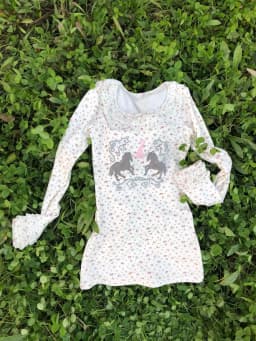 2000s Sweet Cute Ruffles O-neck Y2K Vintage Floral/Polka Dot Long Sleeve Top Retro Pony Graphic Slim-Fit Layering T-Shirt Japan