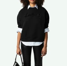 Diamond Flocking Love Yourself Women's Sweatshirt Autumn Winter Crew Neck Long Sleeve Pullover Sweatshirt Fashion Casual Y2K Top