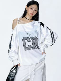 2026 Y2k Aesthetic Lace Letter Hoodie Women Skew Collar Bandage Streetwear Hoody Harajuku Oversized Casual Grunge Sweatshirt