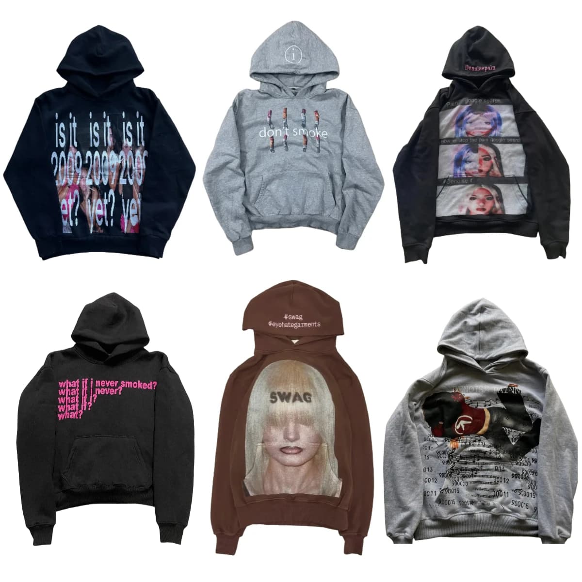 Y2k Casual Popular Print Hoodies Women Grunge Streetwear Harajuku Sweatshirt Tops Goth Oversized Hoodie Gothic Clothes