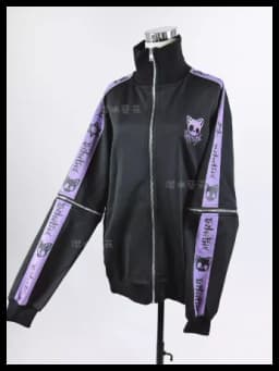 Japanese Style Halloween Gothic Clothes Anime Subculture Sweatshirt Coat Women Girls Punk College Style Black Hoodies Jacket