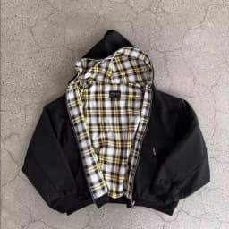 Y2K Grey Reversible Sweatshirt Harajuku Vintage Plaid Graphic Zipper Hoodie Gothic Casual Oversized Hoodie Mens Womens Clothes