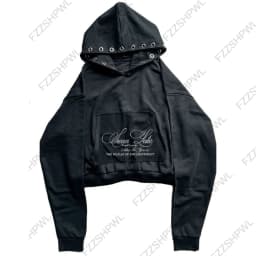 Classic Minimalist Y2K Hooded sweatshirt Grunge Goth Hip Hop Clothes Aesthetics Graphic Print American retro Chic Unique Top