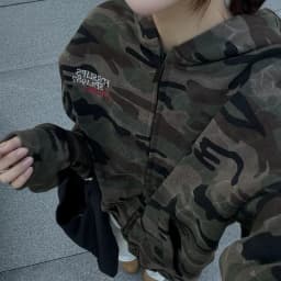 Streetwear Camouflage Casual Hoodies Harajuku Letter Embroidery Punk Jacket Women Y2k Aesthetic Pocket Casual Grunge Sweatshirts