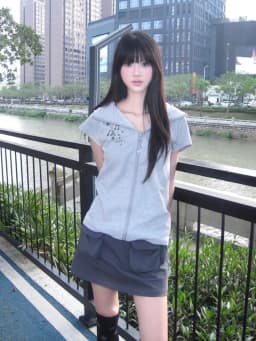 New Fashion Short Sleeve Zip Up Sweatshirts Y2k Aesthetic Japanese Seet Popular Simple Commuter Cardigan High Street Clothes