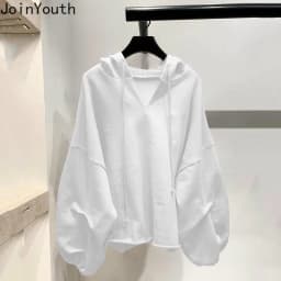 Oversized Hoodies for Women Streetwear Black Y2k Tops 2025 Ropa Mujer Fashion Korean Sweatshirt Hooded Casual Harajuku Hoodie