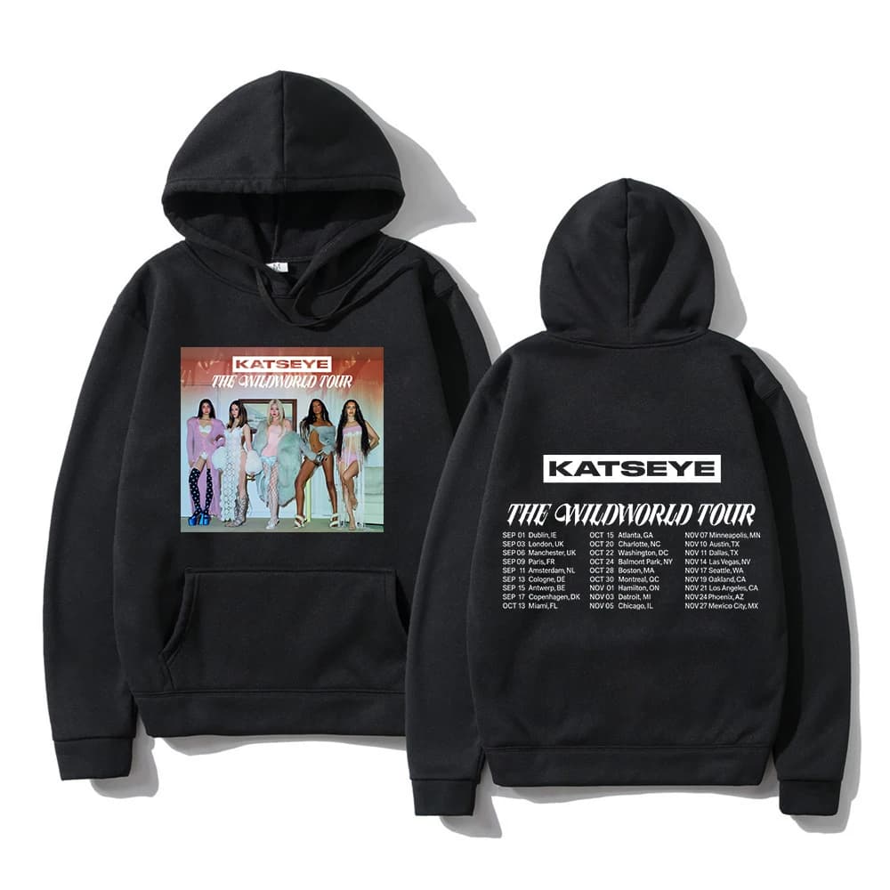 KATSEYE THE WILDWORLD TOUR 2026 Hoodie PINKY UP 2 Album Women Hoodie Autumn Winter Clothes Vintage Sweatshirt for Fans Gifts