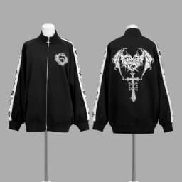 Retro Subculture Personalized Design Street Rock Hip-hop Darkly Series Autumn New Loose Versatile Daily Jackets Zip Up Clothes