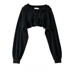 Y2k Hoodie Female Hoodie Personality Irregular Crop Ultra Short Style Long Sleeve Top Female Drop Shipping Sweatshirt Clothes