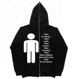 American y2k Harajuku street vintage trend autumn and winter, unique hip-hop punk print for both men and women, pullover hoodie