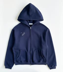 Retro American Fleece Lined Hoodie Zipper Loose Outerwear Embroidered Sweatshirt Women's Commute Style Winter Collection