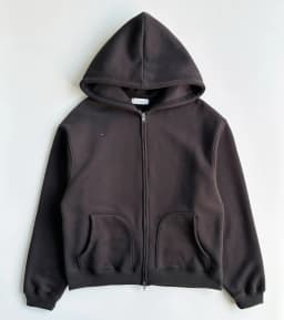 Retro American Fleece Lined Hoodie Zipper Loose Outerwear Embroidered Sweatshirt Women's Commute Style Winter Collection