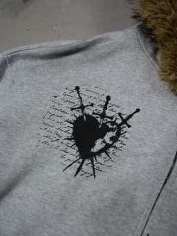 Y2K Retro Womens Gothic Fur Zip Up Hoodie Coats Y2k Vintage Cartoon Print Loose Hoodies Autumn Warm Jacket Men Casual Sweatshirt
