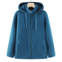 2026 Autumn Winter Polar Fleece Coat Women Thicken Warm Hoodies Sweaters Jackets Middle-age Female Zip-up Outerwear Casual Tops