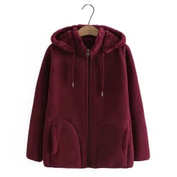 2026 Autumn Winter Polar Fleece Coat Women Thicken Warm Hoodies Sweaters Jackets Middle-age Female Zip-up Outerwear Casual Tops