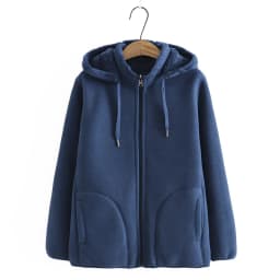2026 Autumn Winter Polar Fleece Coat Women Thicken Warm Hoodies Sweaters Jackets Middle-age Female Zip-up Outerwear Casual Tops
