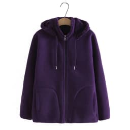 2026 Autumn Winter Polar Fleece Coat Women Thicken Warm Hoodies Sweaters Jackets Middle-age Female Zip-up Outerwear Casual Tops