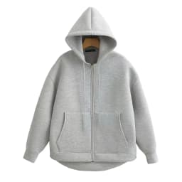 DUOPERI Women Fashion Solid Front Zipper Hooded Sweatshirt Casual Long Sleeves Jackets Female Chic Lady Outfits