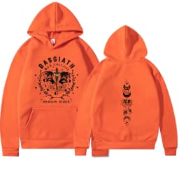 Fourth Wing Hoodie Basgiath War College Hooded Dragon Rider Sweater The Empyrean Series Sweatshirt Unisex Casual Hoodies