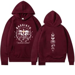 Fourth Wing Hoodie Basgiath War College Hooded Dragon Rider Sweater The Empyrean Series Sweatshirt Unisex Casual Hoodies