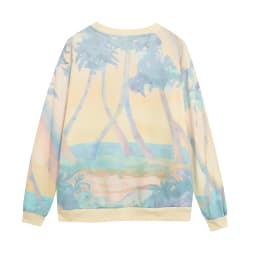 Cartoon Heavy Embroidery Cute Loose Fit Women's round Neck Fleece Lined Hoodie Slimming Effect Youthful Style Long Sleeve