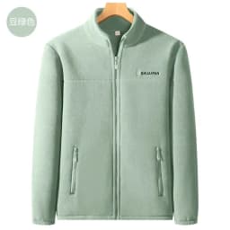 Women Thickened Fleece Winter Jacket Embroidery Zipper Thermal Plush Polar Fleece High Collar Cardigan Coats Outdoor Sweatshirt