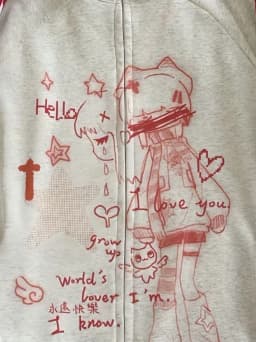 Japanese Y2k Aesthetic Stand Neck Sweatshirts Cute Kawaii Striped Anime Hoodie Harajuku Jk Casual Streetwear Loose Hoodies Women