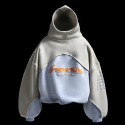 Aesthetic High Street Harajuku Hip Hop Rock Long Sleeve Pullover Contrast Stitching Creative Foam Printing Fashion Casual Hoodie