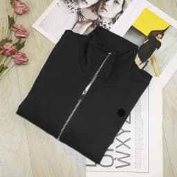100% sweatshirts long Sleeve zipper autumn winter stand collar Sweatshirt women casual sweater female new