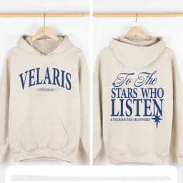 Autumn Crew Neck Hoodie Velaris ACOTAR Sweatshirt To The Stars Who Listen Quote Tops Blouses Ulzzang Casual De Mujer Streetwear