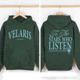 Autumn Crew Neck Hoodie Velaris ACOTAR Sweatshirt To The Stars Who Listen Quote Tops Blouses Ulzzang Casual De Mujer Streetwear