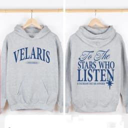 Autumn Crew Neck Hoodie Velaris ACOTAR Sweatshirt To The Stars Who Listen Quote Tops Blouses Ulzzang Casual De Mujer Streetwear