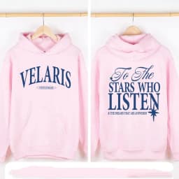 Autumn Crew Neck Hoodie Velaris ACOTAR Sweatshirt To The Stars Who Listen Quote Tops Blouses Ulzzang Casual De Mujer Streetwear