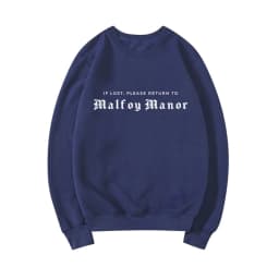 Malfoy Manor Book Sweatshirt Malfoy Sweatshirts Wizard School Hoodie Dark Academia Clothing Unisex Long Sleeve Pullovers Tops