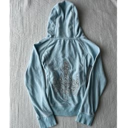Zipper Hoodie Printed Jacket Casual Sports Long Sleeved Street Style Spicy Girl Sweet Girl Fashionable Retro Y2K